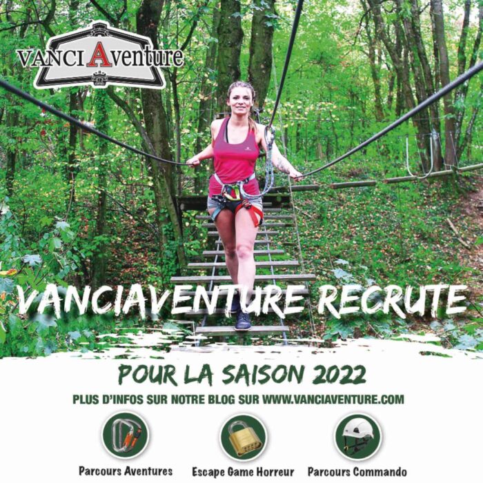 parc vanciaventure parcours aventure recrutement vanciaventure recrute pour la saison 2022