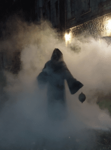 circuit halloween dans un ancien fort au nord de lyon