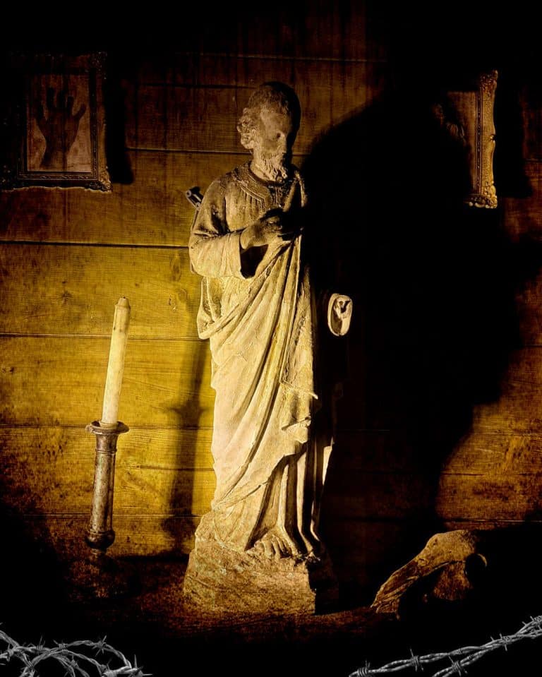 statue-bougie-murder-asylum-vanciaventure
